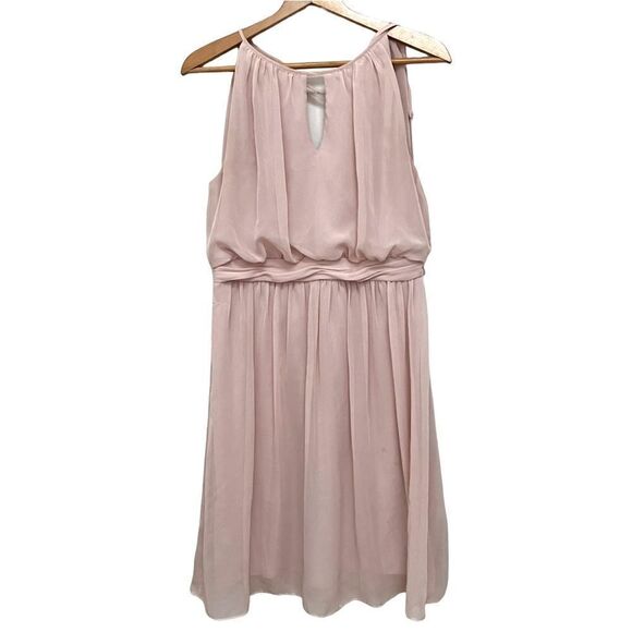 ADRIANNA PAPELL Dress, Blush/Pink/Tan Size 8 - Picture 1 of 7